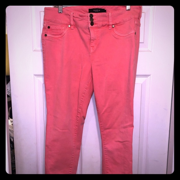 torrid Pants - Torrid Salmon Skinny Jeans